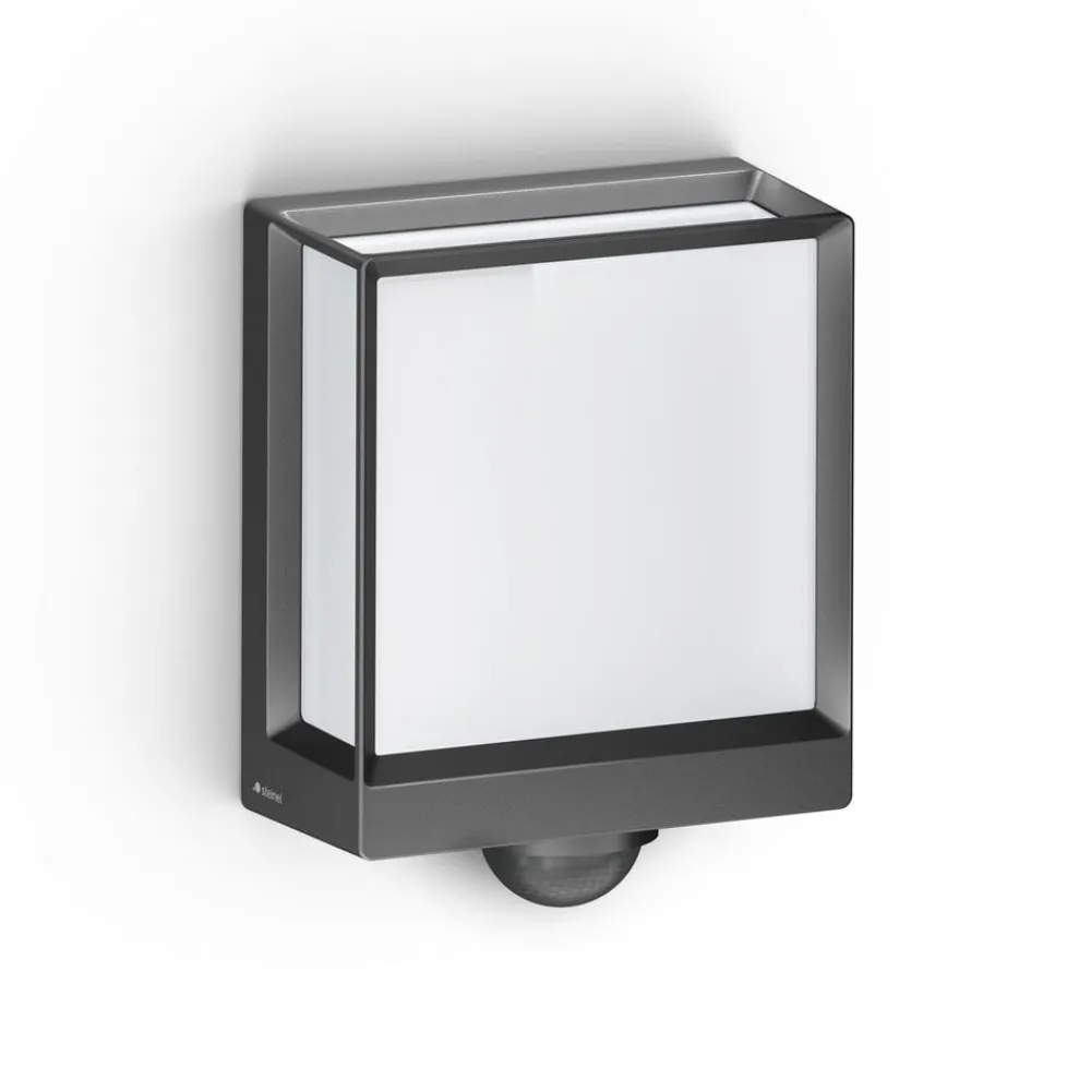 Væglampe Med Sensor|Væglamper ^ STEINEL L40 SC LED-væglampe sensor antracit