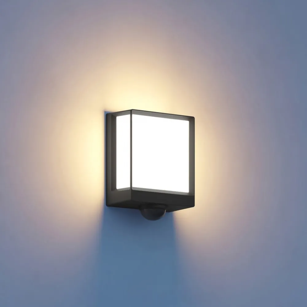 Væglampe Med Sensor|Væglamper ^ STEINEL L40 SC LED-væglampe sensor antracit