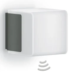 Væglampe Med Sensor|Væglamper ^ STEINEL L 835 SC Sensor udendørs væglampe antracit