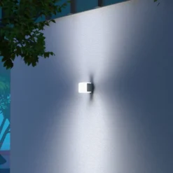 Væglampe Med Sensor|Væglamper ^ STEINEL L 835 SC Sensor udendørs væglampe antracit