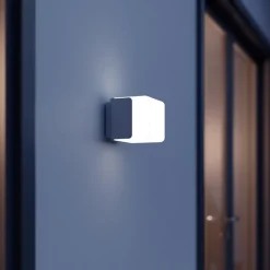 Væglampe Med Sensor|Væglamper ^ STEINEL L 835 SC Sensor udendørs væglampe antracit