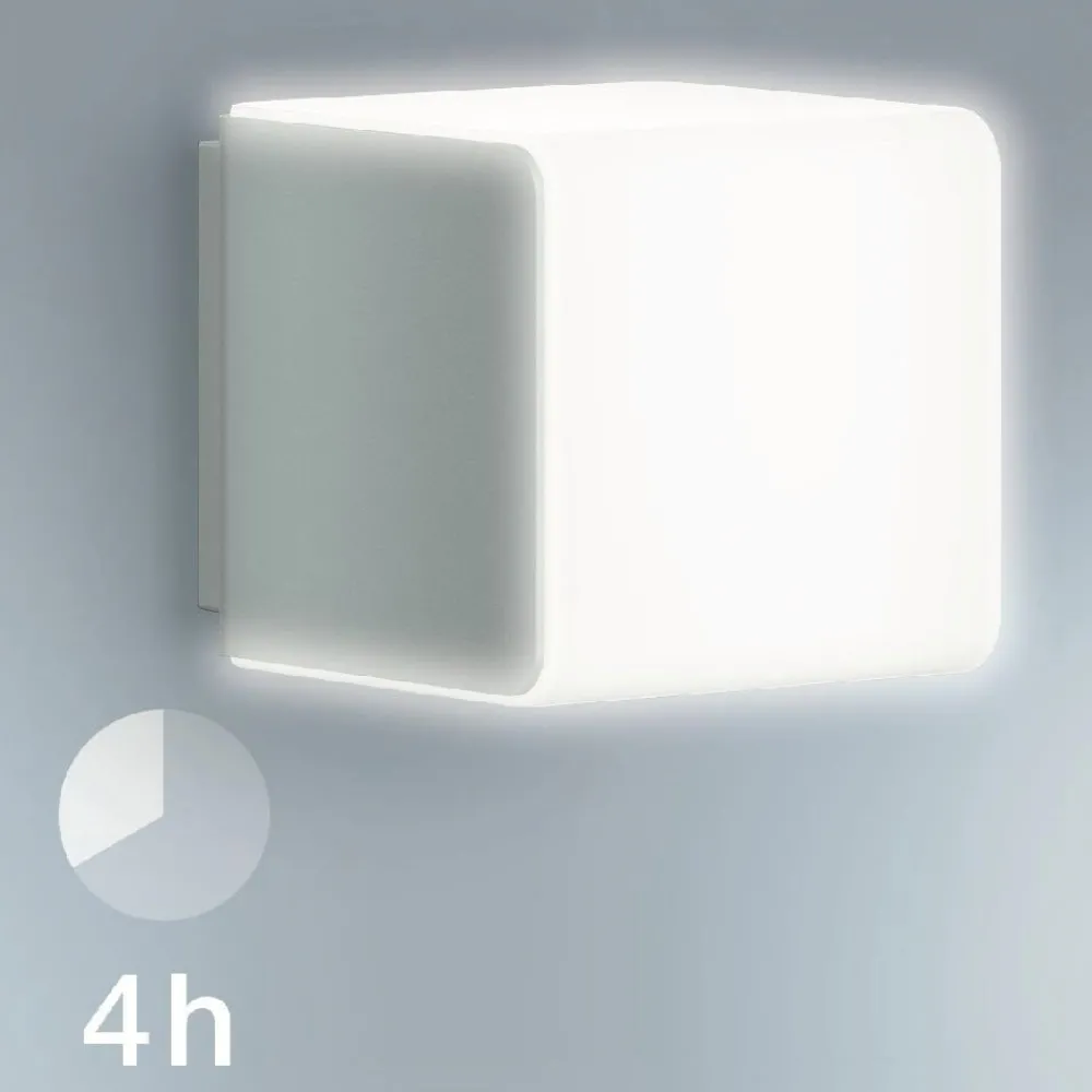 Væglampe Med Sensor|Væglamper ^ STEINEL L 830 SC Udendørs væglampe med sensor, sølv