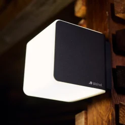 Væglampe Med Sensor|Væglamper ^ STEINEL L 835 SC Udendørs væglampe med sensor sølv