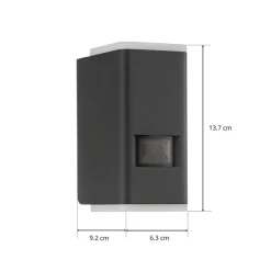 STEINEL Væglampe Med Sensor > L 930 S LED udendørs væglampe antracit
