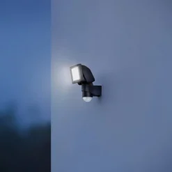 Væglampe Med Sensor|Udendørs Spot ^ STEINEL LS 150 S udendørsspot, sensor, sort