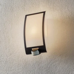 Væglampe Med Sensor|Væglamper ^ STEINEL L 22 udendørs væglampe, sensor, antracit