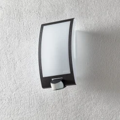 Væglampe Med Sensor|Væglamper ^ STEINEL L 22 udendørs væglampe, sensor, antracit