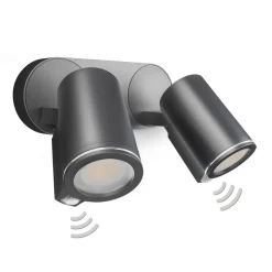 STEINEL Væglampe Med Sensor|Udendørs Spot > Spot Duo S LED-spot, 2 lyskilder