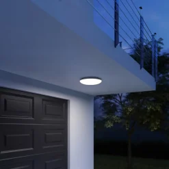 Udendørs Loftlamper ^ STEINEL Vario Quattro Pro loftlampe, hvid 3.000 K
