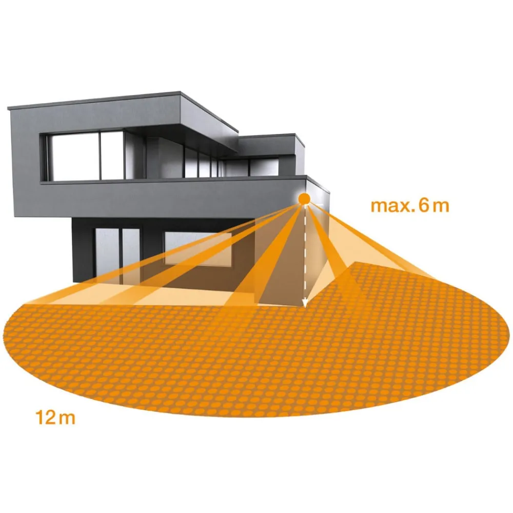 Væglampe Med Sensor|Udendørs Spot ^ STEINEL XLED Pro 240 S sensorspot, sort