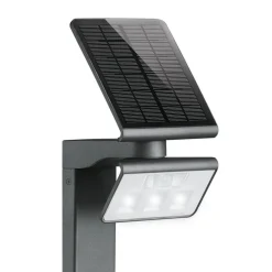 Solcelle Lampe Med Sensor|Gadebelysning ^ STEINEL XSolar Professional LED sensor vejlampe