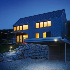 Solcelle Lampe Med Sensor|Gadebelysning ^ STEINEL XSolar Professional LED sensor vejlampe