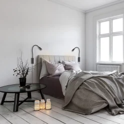 FISCHER & HONSEL Pendellamper|Væglamper > Sten LED-væglampe med bevægelsesstyring, sort