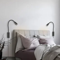 FISCHER & HONSEL Pendellamper|Væglamper > Sten LED-væglampe med bevægelsesstyring, sort