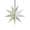 Vinduesdekoration|Julestjerner ^ STERNTALER LED-stjerne, hvid, Ø 11 cm, 9 takker, IP44 batteri
