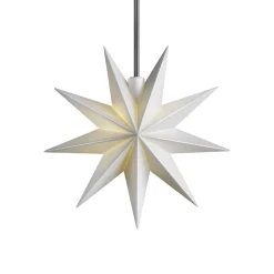 Vinduesdekoration|Julestjerner ^ STERNTALER LED-stjerne, hvid, Ø 11 cm, 9 takker, IP44 batteri