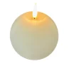 STERNTALER Julepynt|Vinduesdekoration > LED-vokslys, hvid, højde 11 cm, kugle, batteri