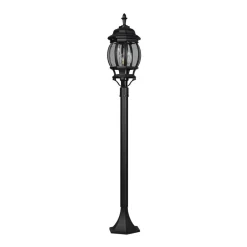 Trio Lighting Gadebelysning > Stibelysning Elvo, sort mat, højde 100 cm, aluminium
