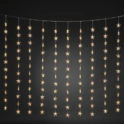 Konstsmide Christmas Julepynt|Lysnet, Lysforhæng > Stjerner LED-lysforhæng, 120 lyskilder, ravgult