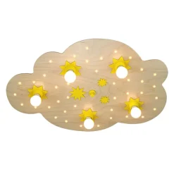 Elobra Loftlamper > Stjernesky loftlampe, i natur bøg, 75 cm