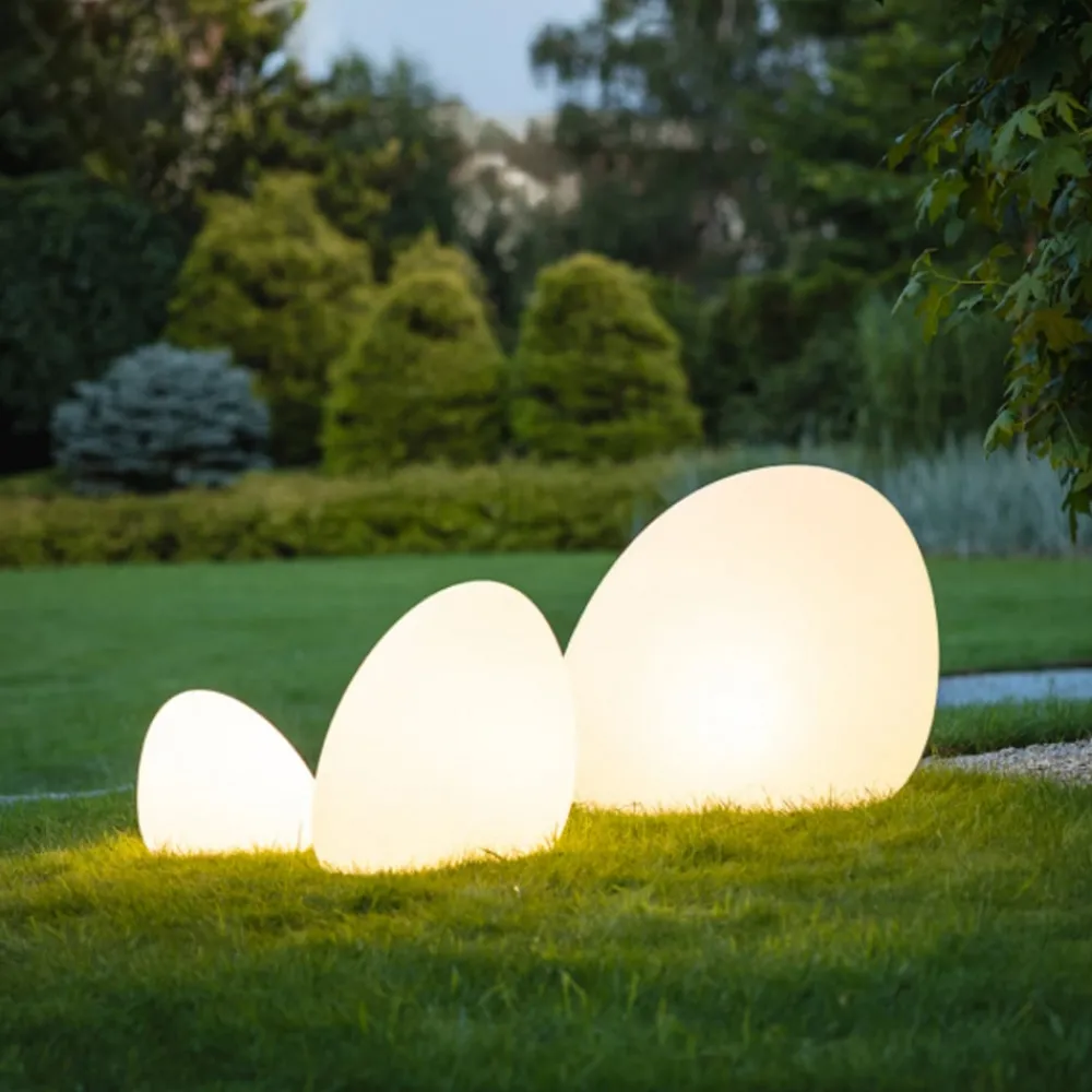 Nowodvorski Lighting Terrassebelysning > Stone L udendørslampe, 80 x 65 cm, hvid, plast, IP44