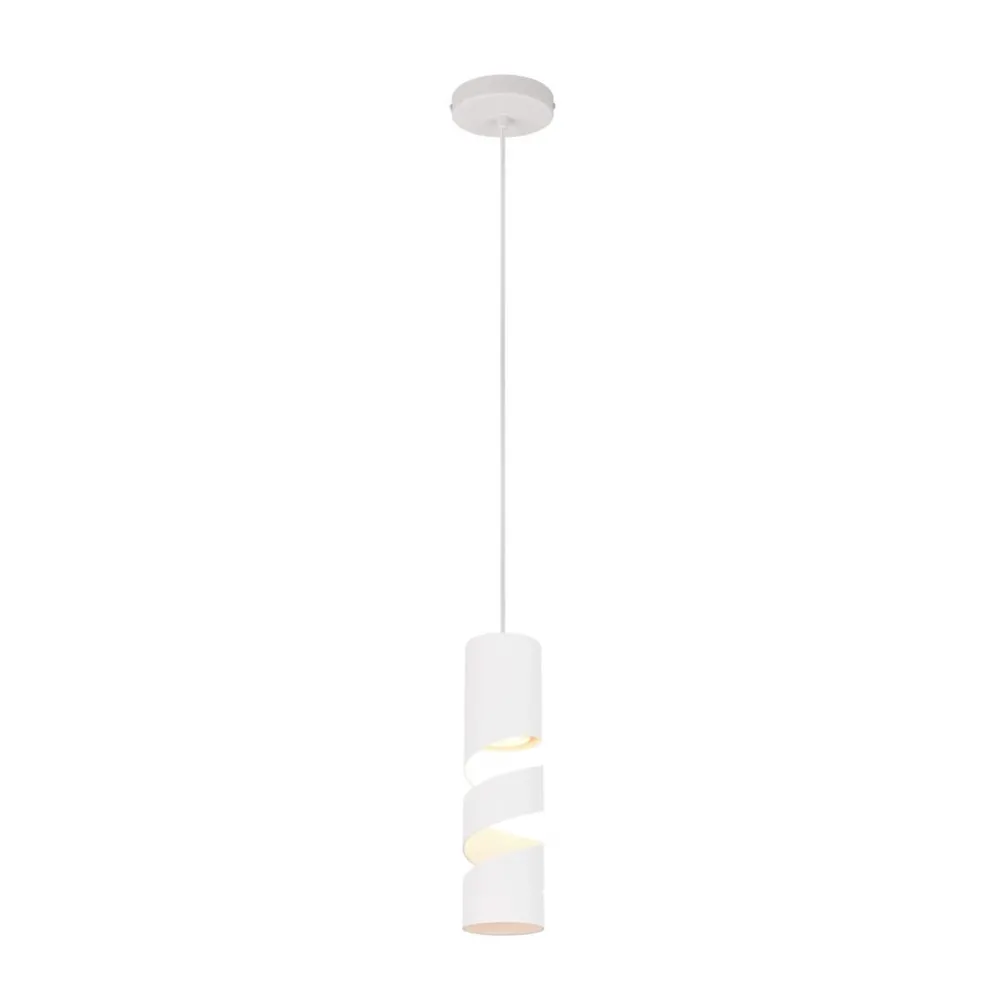 Trio Lighting Pendellamper > Stream hængelampe, hvid, Ø 8 cm, metal, GU10