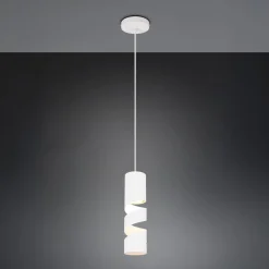 Trio Lighting Pendellamper > Stream hængelampe, hvid, Ø 8 cm, metal, GU10