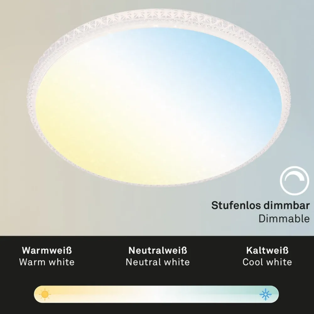 Gang|Loftlamper ^ Briloner Style LED-loftslampe, fjernbetjening
