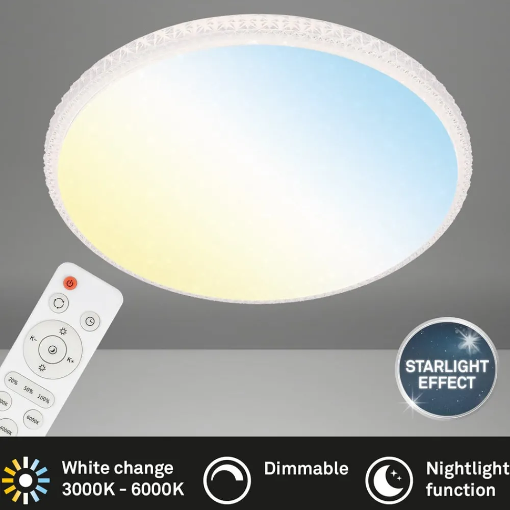 Gang|Loftlamper ^ Briloner Style LED-loftslampe, fjernbetjening