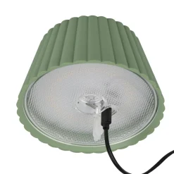 Reality Leuchten Terrassebelysning > Suarez LED-bordlampe, grøn, højde 39 cm, metal