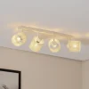Argon Spotlights > Suerte loftlampe, cremehvid, hørtekstil, 4 lyskilder