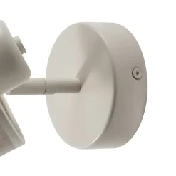 Væglamper ^ Argon Suerte væglampe, cremehvid, hørtekstil, 18 cm høj, E14