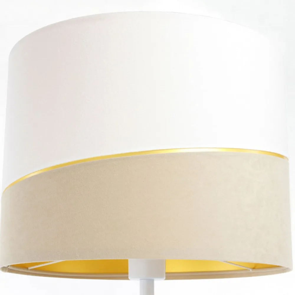 Gulvlamper|Gulvlamper ^ Maco Design Susan gulvlampe, hvid/beige/guld