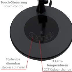 Briloner Arbejdsrum/Kontor|Bordlamper > Svane LED-bordlampe, CCT, dæmpbar
