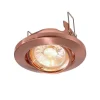 Deko-Light Indbygningsspots|Spotlights > Svingbar lavsp.-mont.ring 68er, børstet kobber