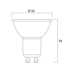 Sylvania Led Pærer > LED-reflektorpære GU10 7W 3.000K 36° 610 lm hvid