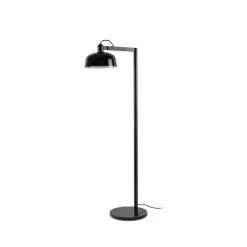 FARO BARCELONA Gulvlamper|Gulvlamper > Tatawin gulvlampe, sort, stål/glas, højde 148 cm