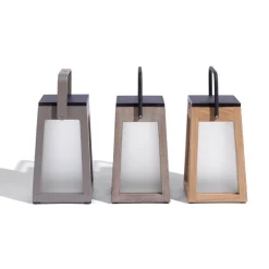 Solcellelamper ^ Les Jardins Tecka soldrevet LED-lanterne, bærbar, DuraTek 25cm