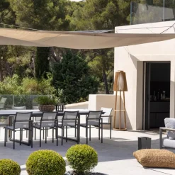 Les Jardins Solcelle Lampe Med Sensor|Solcellelamper > Tecka sol-gulvlampe med sensor, teak