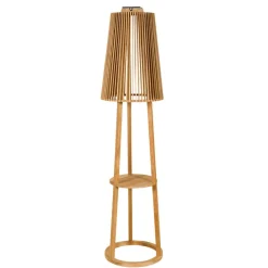 Les Jardins Solcelle Lampe Med Sensor|Solcellelamper > Tecka sol-gulvlampe med sensor, teak