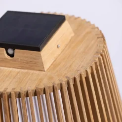 Les Jardins Solcelle Lampe Med Sensor|Solcellelamper > Tecka sol-gulvlampe med sensor, teak