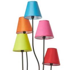 Näve Gang|Pendellamper > Tekstil gulvlampe Colori med 5 lyskilder farvet