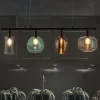 Pendellamper|Pendellamper ^ Nowa Telesto pendellampe med glasskærme, 4 lyskilder