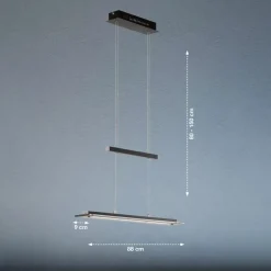 FISCHER & HONSEL Pendellamper > Tenso TW LED-hængelampe med dæmper, sort, 88cm