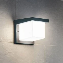 EGLO Væglamper > Terningeformet LED-udendørsvæglampe Desella