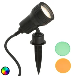 Briloner Udendørs Spot > Terra LED-spot med jordspyd inklusive farvefilter