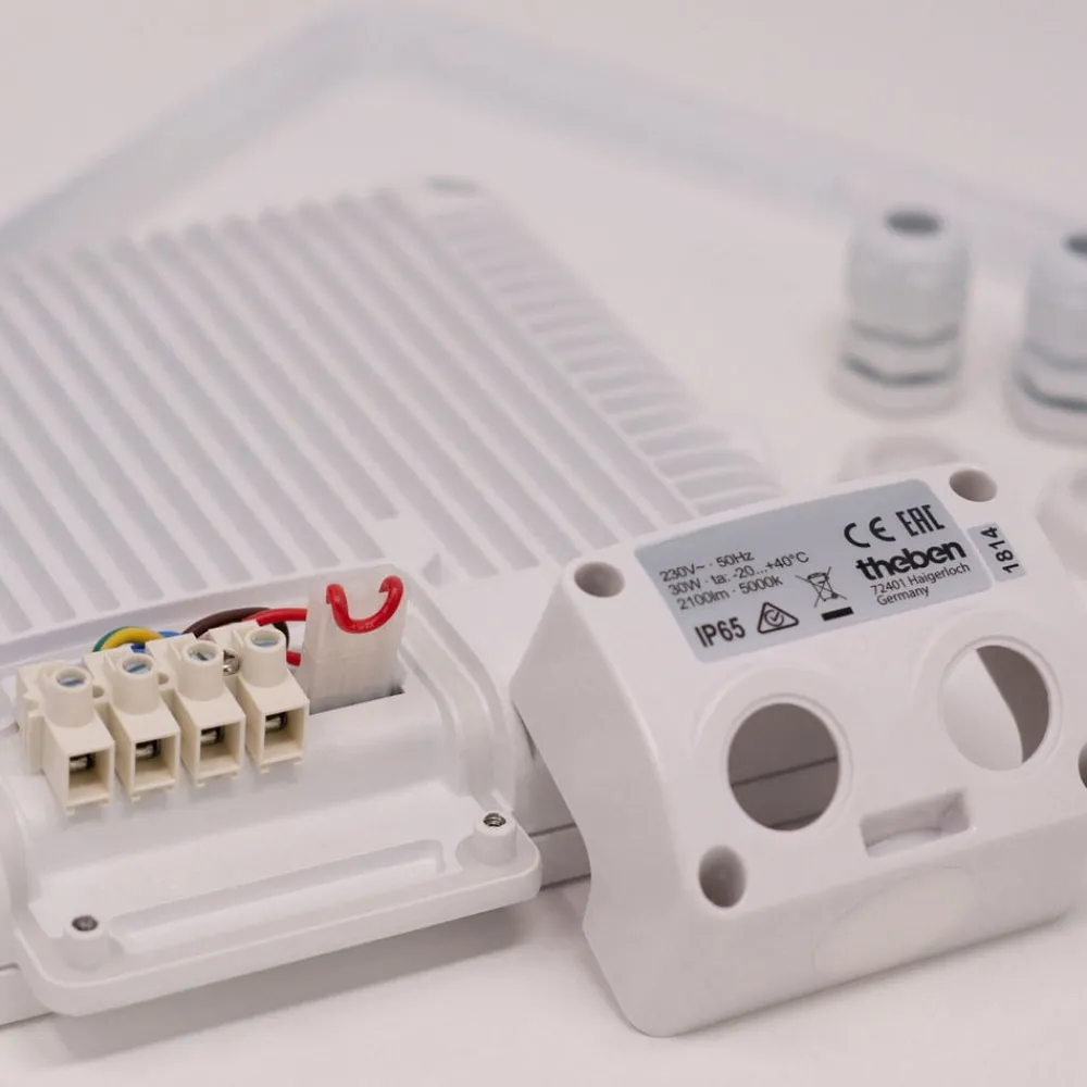 Udendørs Spot ^ Theben theLeda B20L udendørs LED-spot, hvid