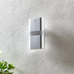 Theben Væglampe Med Sensor|Væglamper > theLeda D UD AL væg, up/down, PIR-sensor