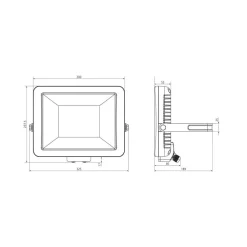 Theben Udendørs Spot > udendørs LED-spot theLeda B100L W, hvid, 3000K, 100 W