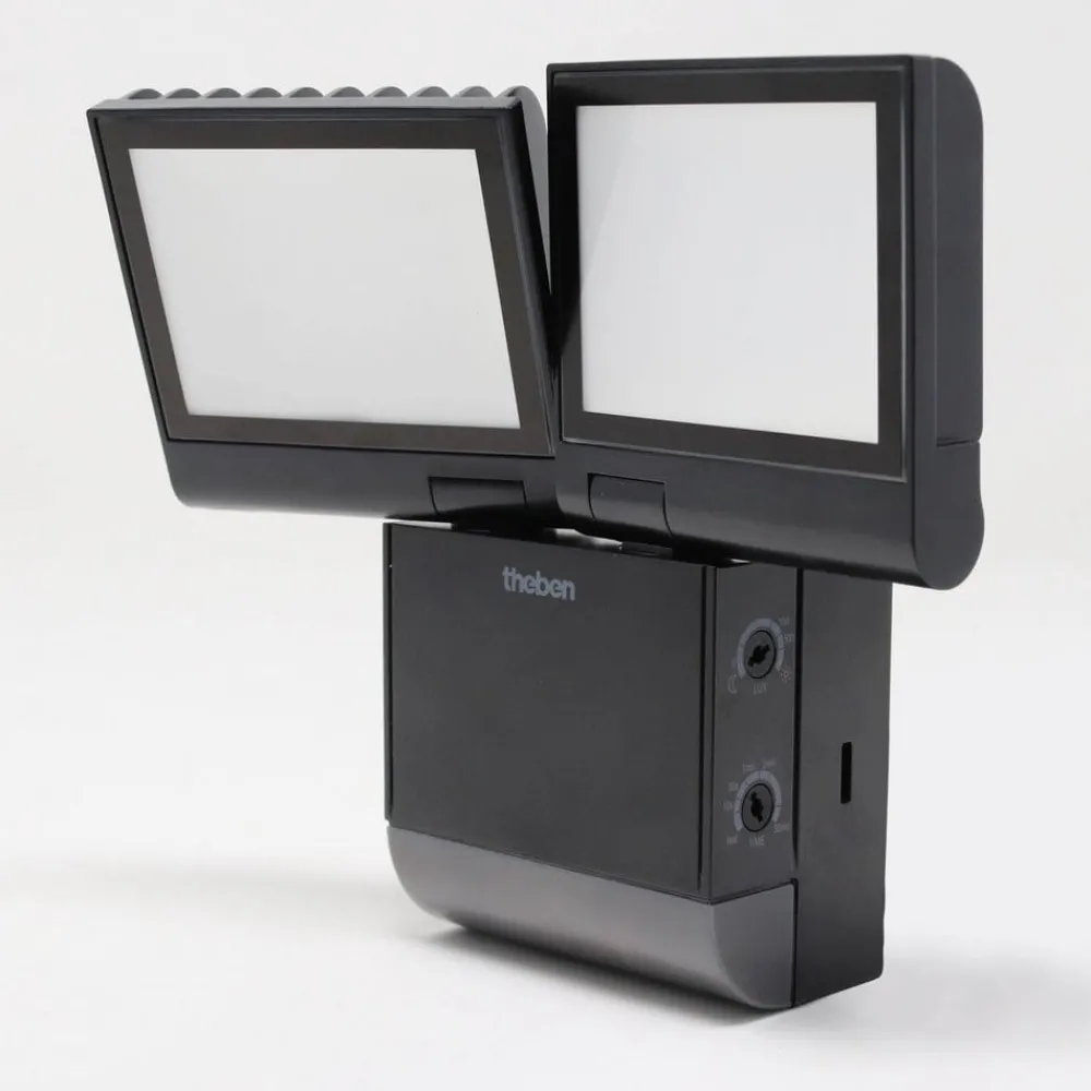 Væglamper ^ Theben udendørs LED-væglampe theLeda S17-100, sort Sensor